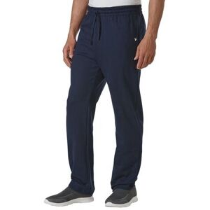 Vevo Active Men's Cotton Fleece Pant (Size XXL) Peacoat, Cotton,Polyester