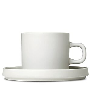 Blomus Pilar Coffee Cups with Saucers, Set of 2