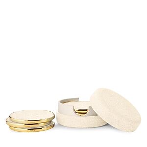 Aerin Faux Shagreen Coasters with Box, Set of 4