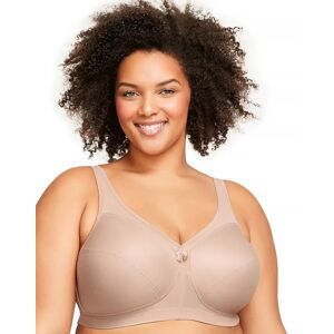 Glamorise Full Figure Plus Size MagicLift Active Wirefree Support Bra Cafe 40F Women's
