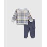 splendid Infant Boys Plaid Sweatshirt Set
