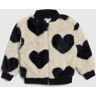 splendid Infant Girl Faux Fur Hearts Bomber Jacket