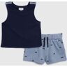 splendid Toddler Girl Bow Embroidered Tank Set