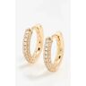 splendid Shashi 18K Pave Huggie Earring