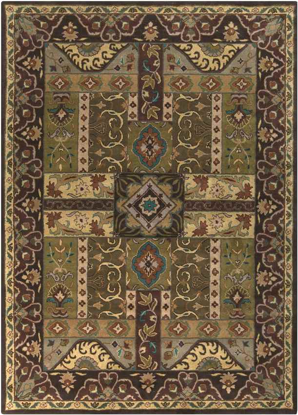 MARKandDAY Legal Traditional Olive Area Rug