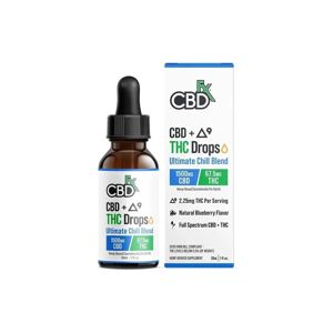 Olofly CBDfx CBD + Delta 9 THC Drops Ultimate Chill Blend Tincture 30ml