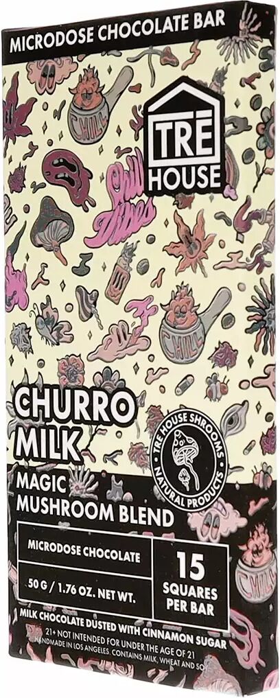 Olofly Churro Milk Tre House Magic Mushroom Chocolate Bar 50g