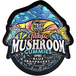 Olofly Blue Raspberry Tre House Magic Mushroom Gummies