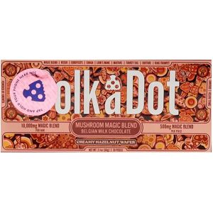 Olofly Creamy Hazelnut Wafer PolkaDot Magic Mushroom Belgian Milk Chocolate 500mg