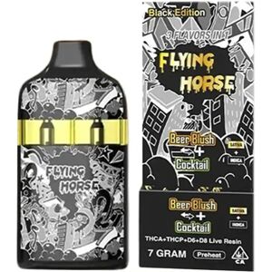 Olofly Beer Blush   Cocktail Flying Horse Stoner Blend Black Edition Disposable 7G