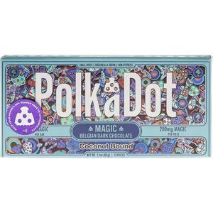 Olofly Coconut Bound PolkaDot Magic Mushroom Belgian White Chocolate 200mg Magic Per Piece