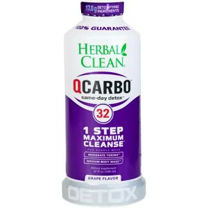 Olofly Grape Herbal Clean QCarbo32 Same-Day Premium Detox Drink 32 Fl Oz