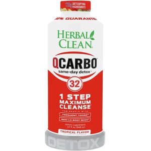 Olofly Tropical Herbal Clean QCarbo32 Same-Day Premium Detox Drink 32 Fl Oz