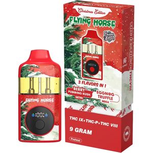 Olofly Berry Pudding Kush+Eggnog Truffle Flying Horse THC IX+THC-P+THC VIII 3 Flavors in 1 Christmas Edition 9G