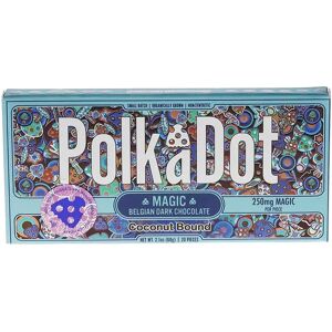Olofly Coconut Bound PolkaDot Magic Mushroom Belgian Dark Chocolate 250mg