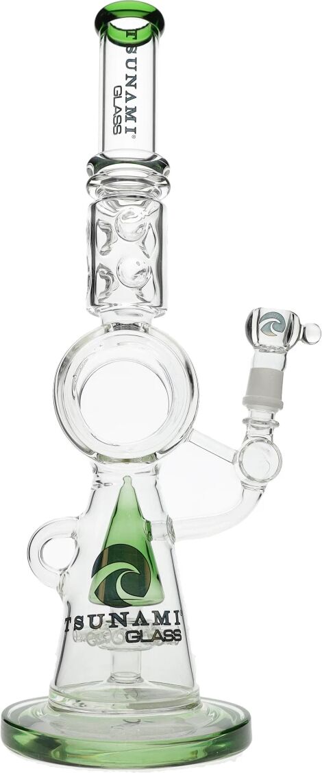 Olofly 18" Tsunami Sprinkler Donut Perc Water Pipe