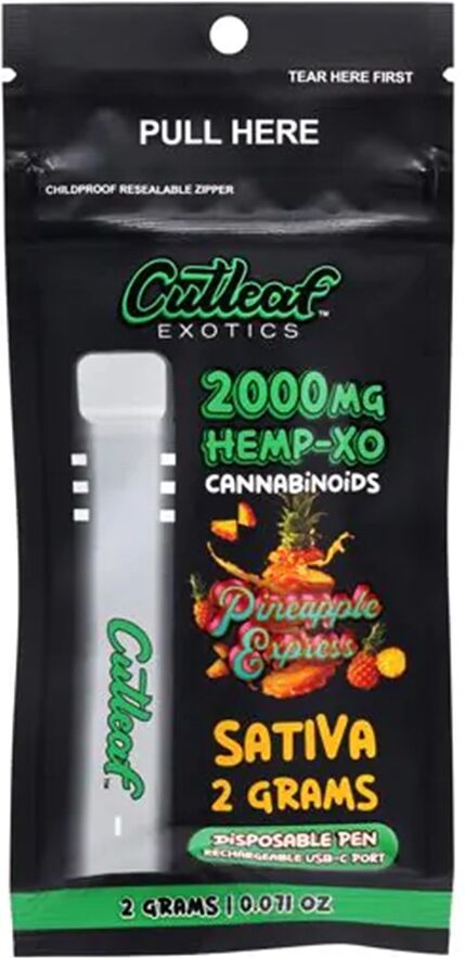 Olofly Pineapple Express Sativa Cutleaf Exotics Hemp-XO (THC-O) Vape 2G