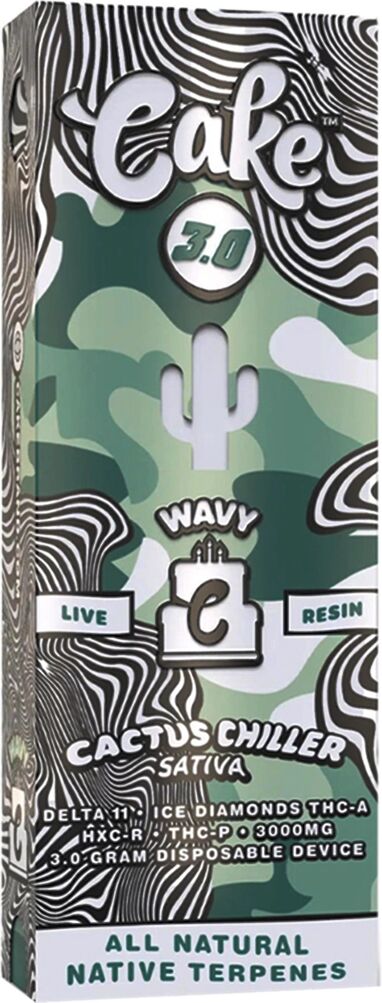 Olofly Cactus Chiller Cake Wavy Live Resin Disposable 3G