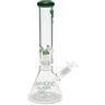 Olofly 14" Daze Matrix Showerhead Perc Beaker Water Pipe by Diamond Glass