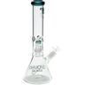 Olofly 14" Daze Matrix Showerhead Perc Beaker Water Pipe by Diamond Glass