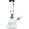 Olofly 11" Clear Mansion Matrix Showerhead Beaker Bong by Diamond Glass