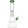 Olofly 15" Warp Matrix Showerhead Perc Beaker Bong by Diamond Glass