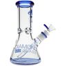 Olofly 8" Hitter No Perc Beaker Water Pipe by Diamond Glass