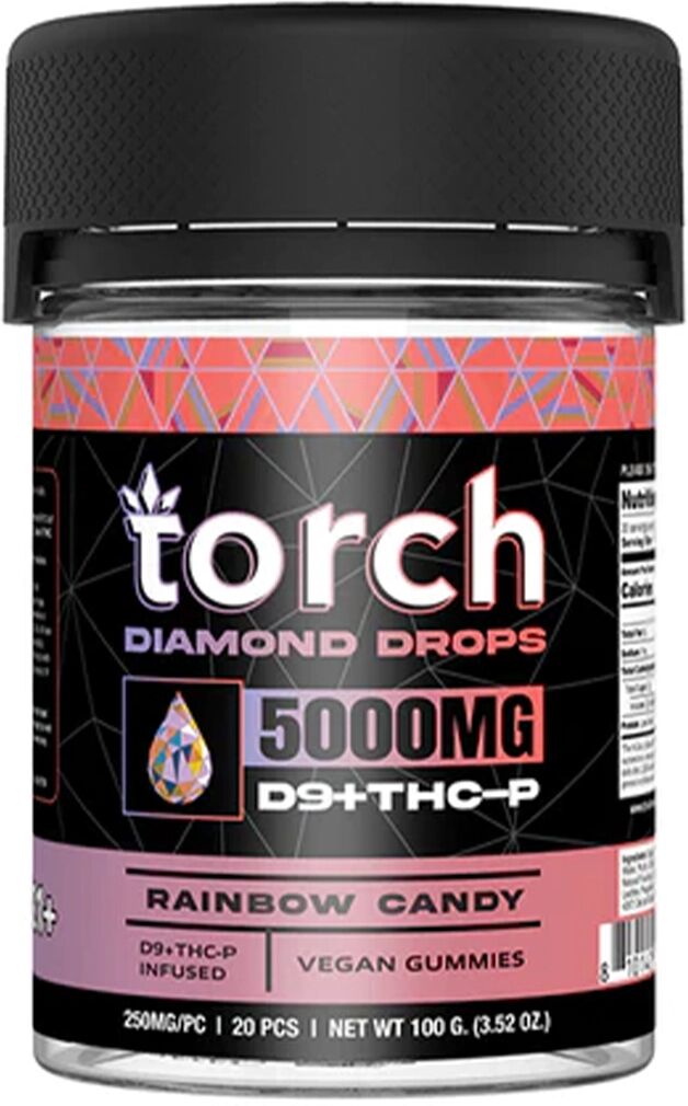 Olofly Rainbow Candy Torch Diamond Drops Gummies 5000mg