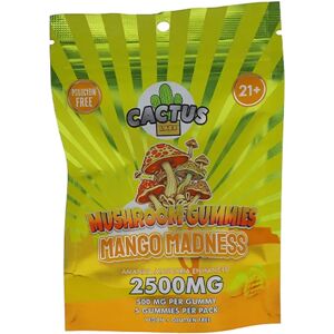 Olofly Mango Madness Cactus Labs Amanita Muscaria Mushroom Gummies 2500mg