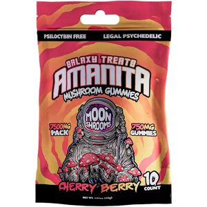 Olofly Cherry Berry Galaxy Treats Amanita Mushroom Gummies 7500 mg
