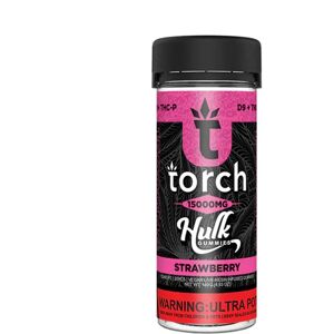 Olofly Strawberry Torch Live Resin D9 + THCP Hulk Gummies 15000MG
