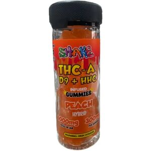 Olofly Peach Shake THC-A+D9+HHC Infused Gummies 6000mg