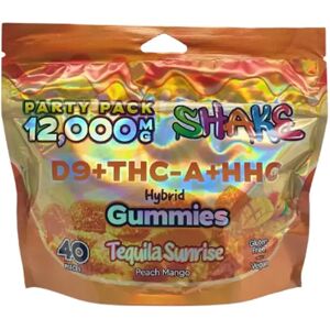 Olofly Tequila Sunrise Shake Party Pack Gummies 12000MG