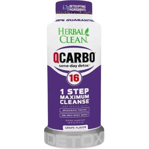 Olofly Grape Herbal Clean QCarbo16 Same-Day Premium Detox Drink 16 Fl Oz