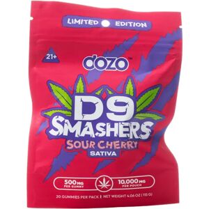 Olofly Sour Cherry Dozo Delta 9 Smasher Gummies 20ct 10000MG