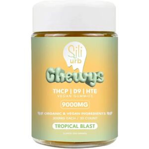 Olofly Tropical Blast Sili x URB THCP   D9   HTE Vegan Gummies 9000mg 30ct