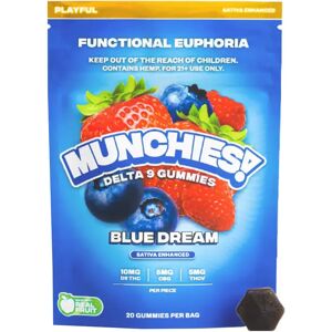 Olofly Blue Dream Munchies Euphoria Delta 9 Gummies 20ct