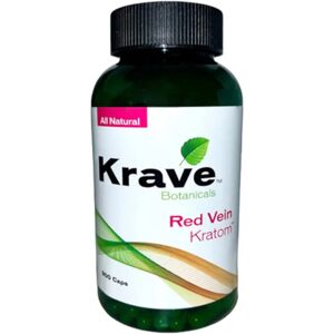 Olofly Krave Botanicals Red Vein Kratom Capsules 300ct