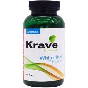 Olofly Krave Botanicals White Thai Kratom Capsules 300ct