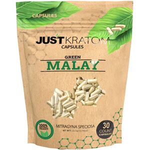 Olofly Green Malay Just Kratom Mitragyna Speciosa Capsules 300ct
