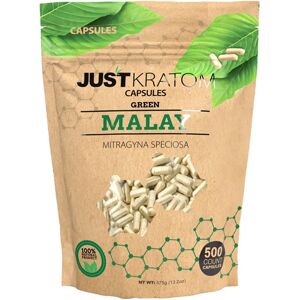 Olofly Green Malay Just Kratom Mitragyna Speciosa Capsules 500ct
