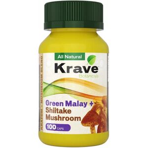 Olofly Green Malay Shiitake Mushroom Krave Botanicals Kratom Capsules 100ct