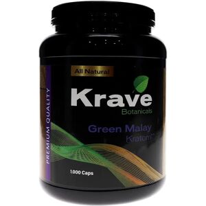 Olofly Green Malay Krave Botanicals Kratom Capsules 1000ct