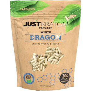 Olofly White Dragon Just Kratom Mitragyna Speciosa Capsules 300ct