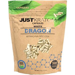 Olofly White Dragon Just Kratom Mitragyna Speciosa Capsules 500ct