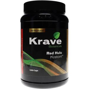 Olofly Red Hulu Krave Botanicals Kratom Capsules 1000ct