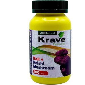 Olofly Bali + Reishi Mushroom Krave Botanicals Kratom Capsules 100ct