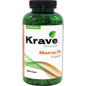 Olofly Krave Botanicals Maeng Da Kratom Capsules 500ct