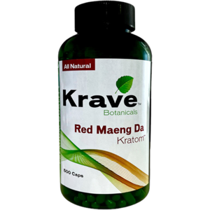 Olofly Krave Botanicals Red Maeng Da Kratom Capsules 500ct