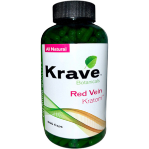 Olofly Krave Botanicals Red Vein Kratom Capsules 500ct